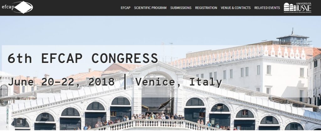 EFCAP Venice 2018